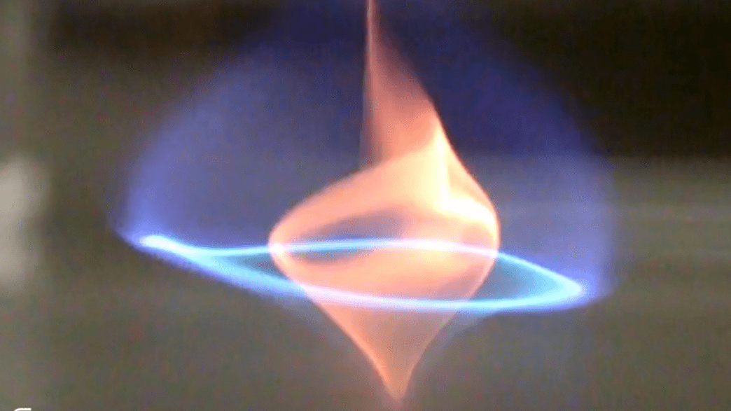 Scientists Discover New Type Of Whirling Blue Fire | IFLScience