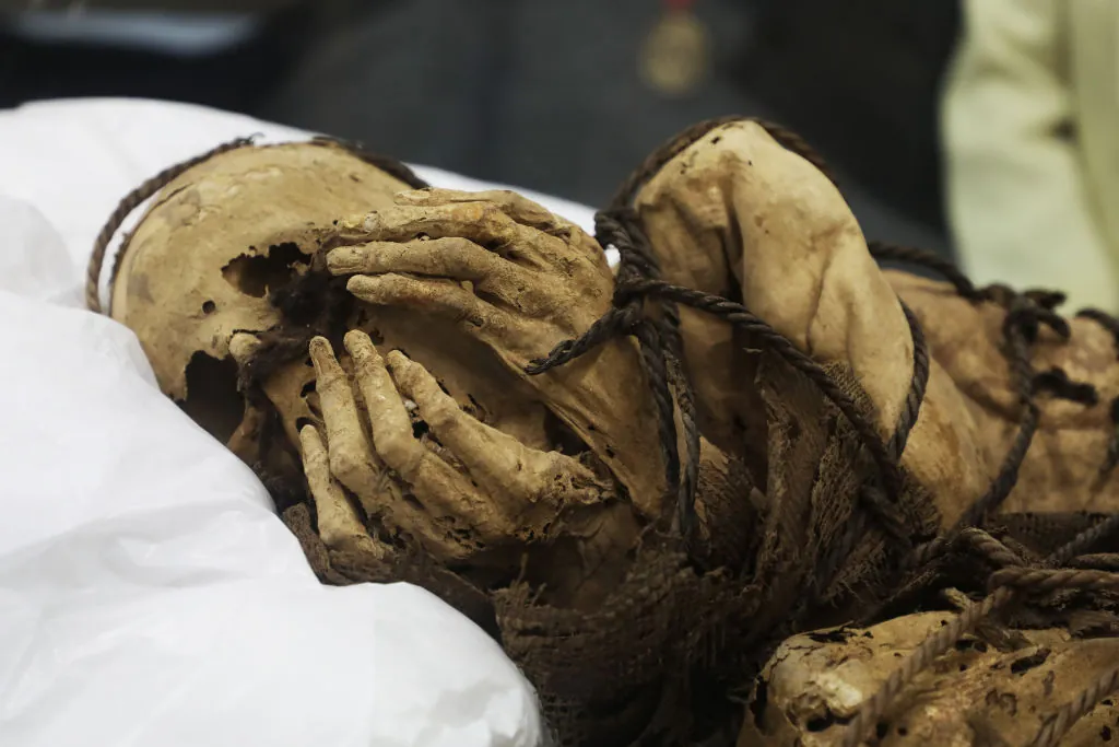 Perfectly Preserved Mummy, Rope-Bound In Fetal Position, Found In Peru |  IFLScience