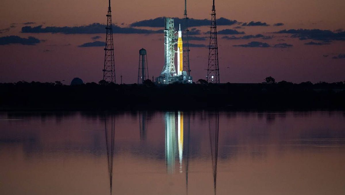 Watch As Lightning Strikes NASA’s New Moon Rocket Launch Pad | IFLScience