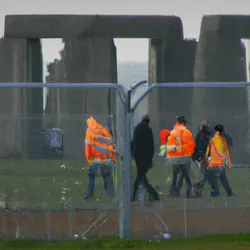 An AI image created by DallE-2 based on 1-star TripAdvisor reviews of Stonehenge England.  