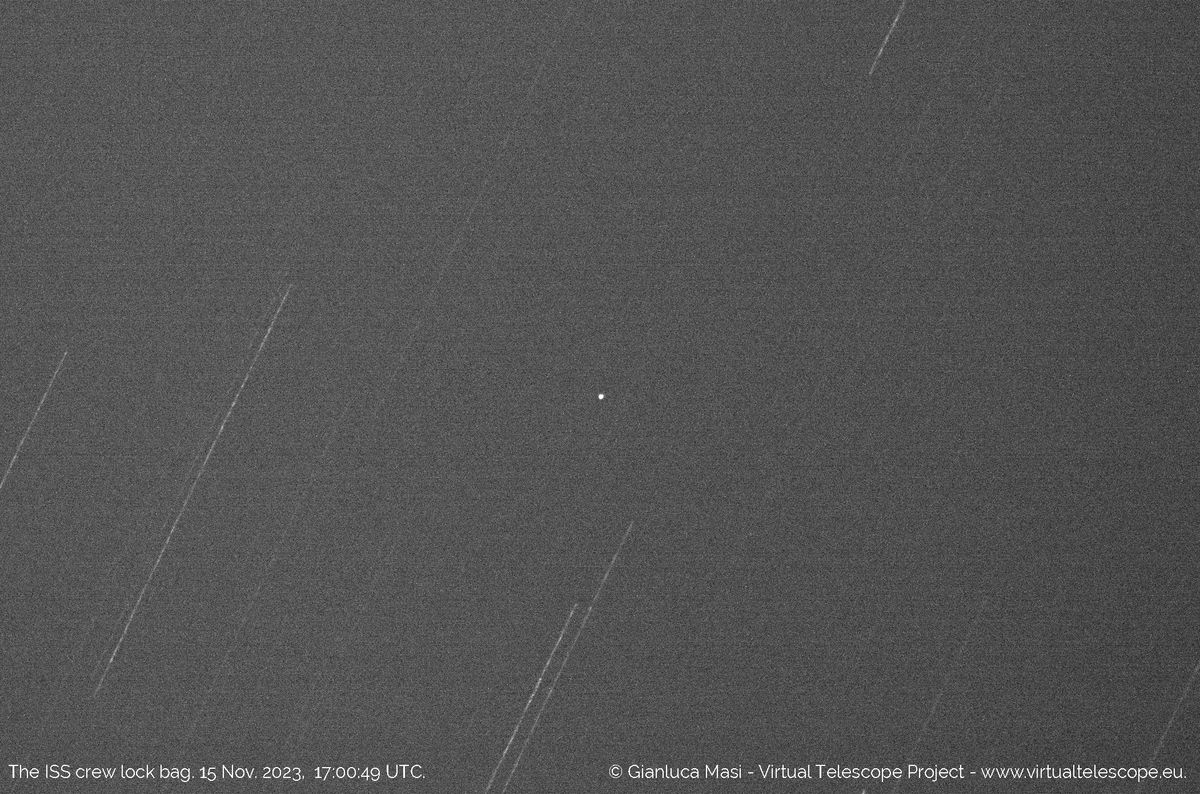 Tool Bag Dropped By ISS Astronauts Shines Bright In New Telescope Image