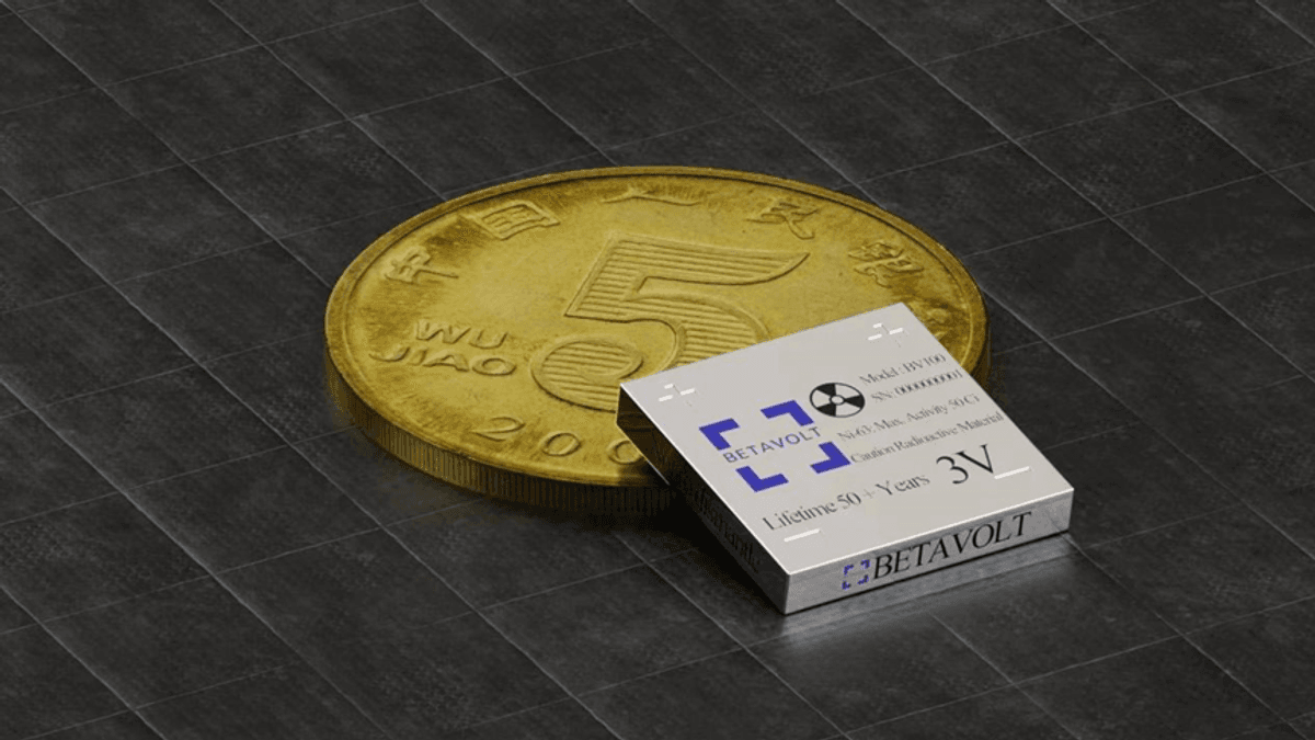 China Unveils Coin-Sized Nuclear Battery That Lasts For 50 Years