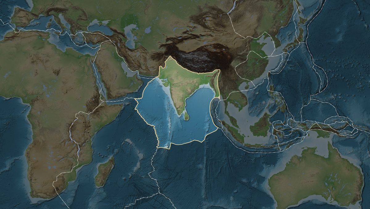 La plaque tectonique indienne pourrait se diviser en deux, tout comme l