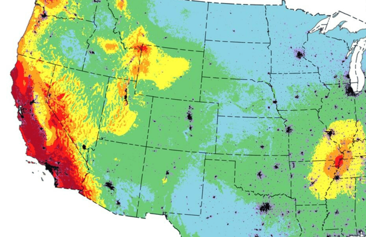 New Maps Show 75 Percent Of US May Be Impacted By Earthquakes In Next Century