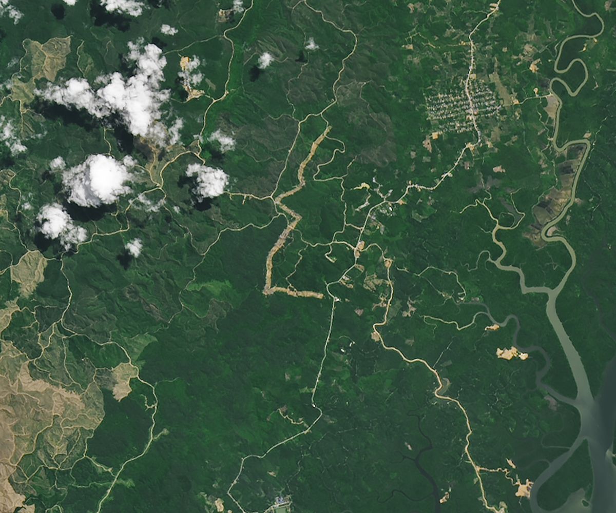 Before And After Satellite Images Show Indonesia's New Capital City Emerge From Jungle