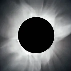 A total solar eclipse photographed in 2016
