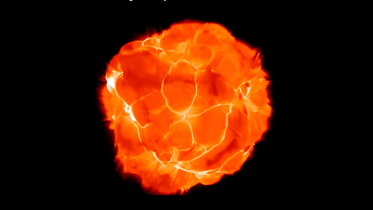 Newly Released Betelgeuse Simulation Shows It As A Boiling‚ Bubbling Ball