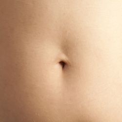 Closeup of a belly button