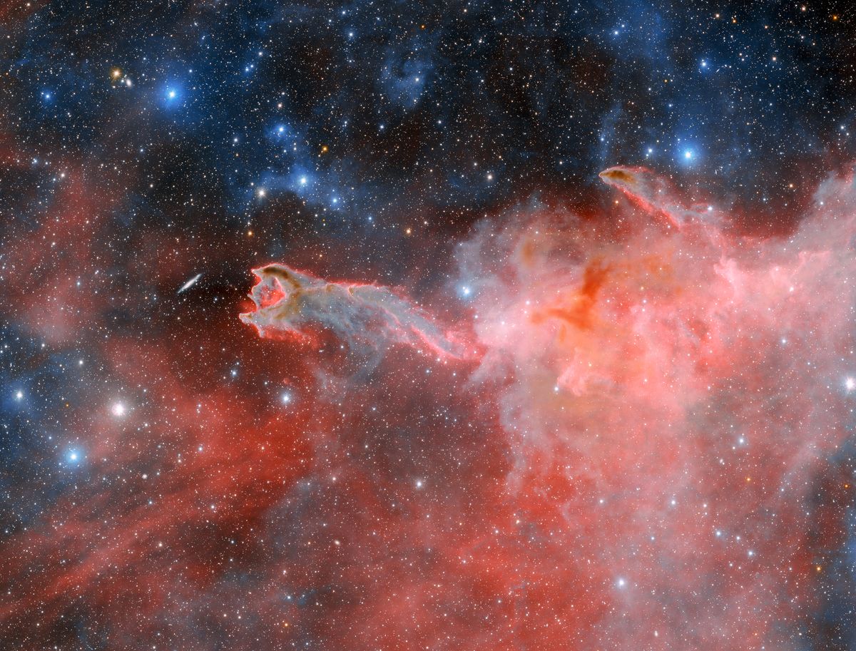 God’s Hand Or Giant Worm? Dark Energy Camera Spots Cometary Globule In Space