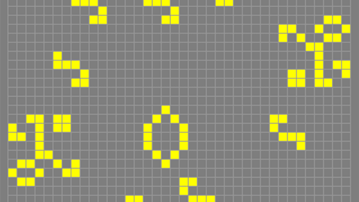 In Conway's Game Of Life, Strange Patterns (And Spaceships) Emerge From Simple Rules