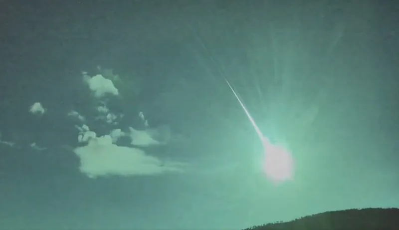 Portugal Spain fireball comet