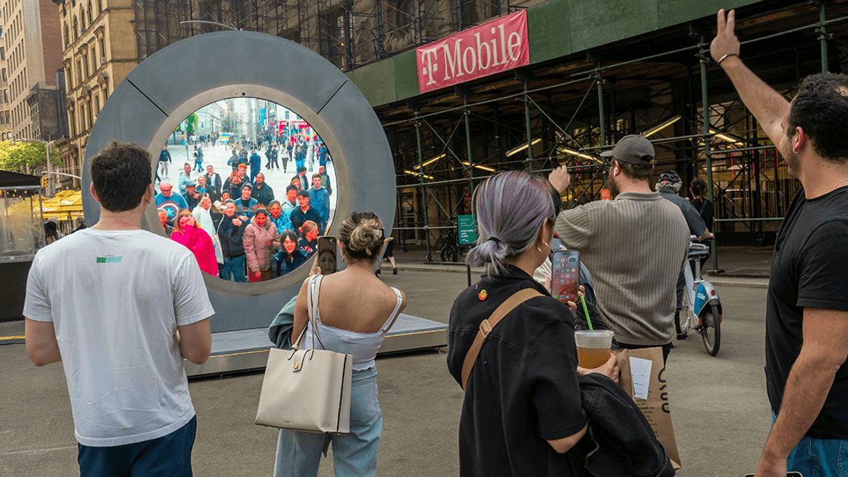 Portal Between New York And Dublin Reopened After Shutdown For "Inappropriate Behavior"