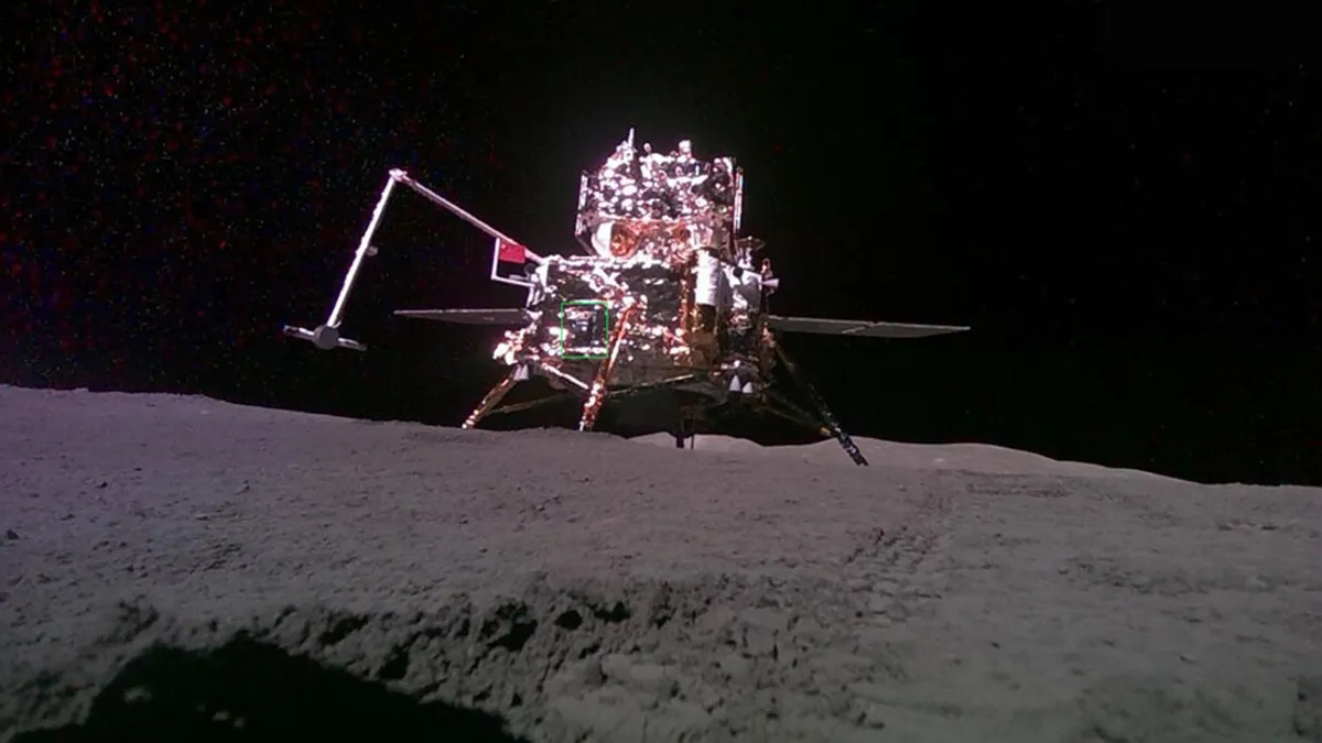 Chang’e-6 lander on the far side of the Moon.
