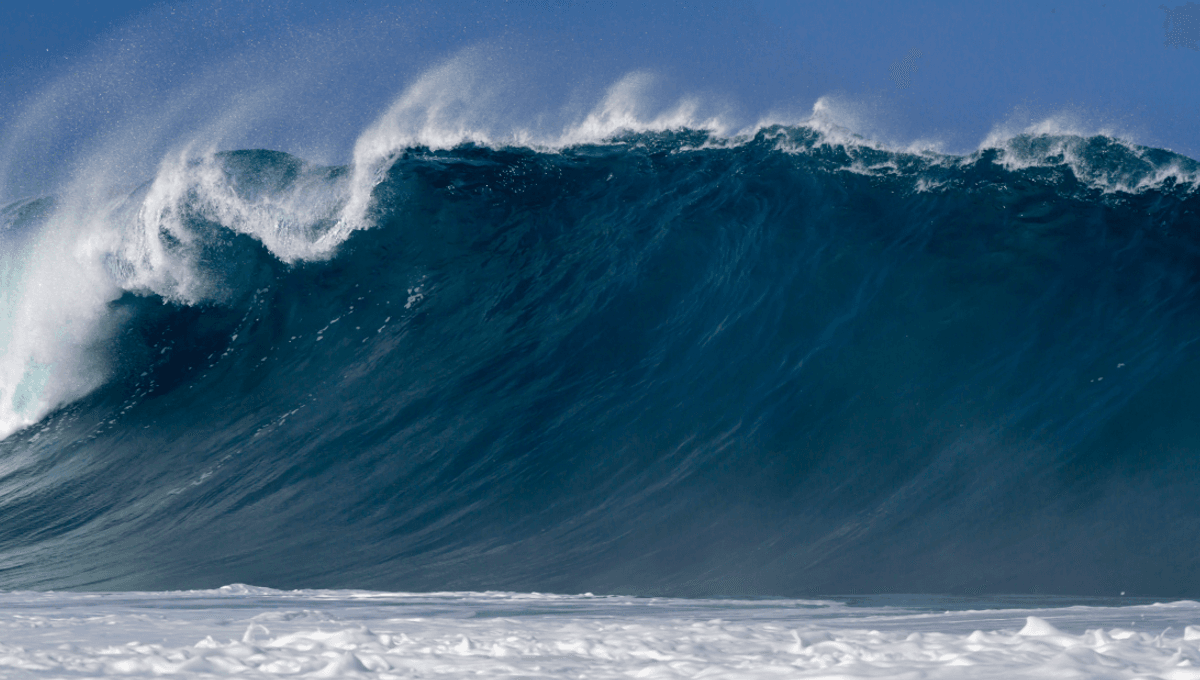 Biggest tsunami on video
