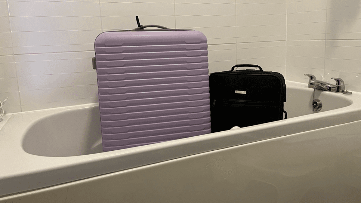 The Gross Reason Why Putting Your Luggage In The Bathtub Is Actually A Good Idea