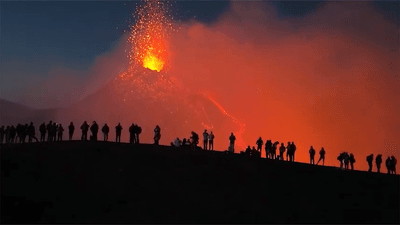 eruption of mount etna