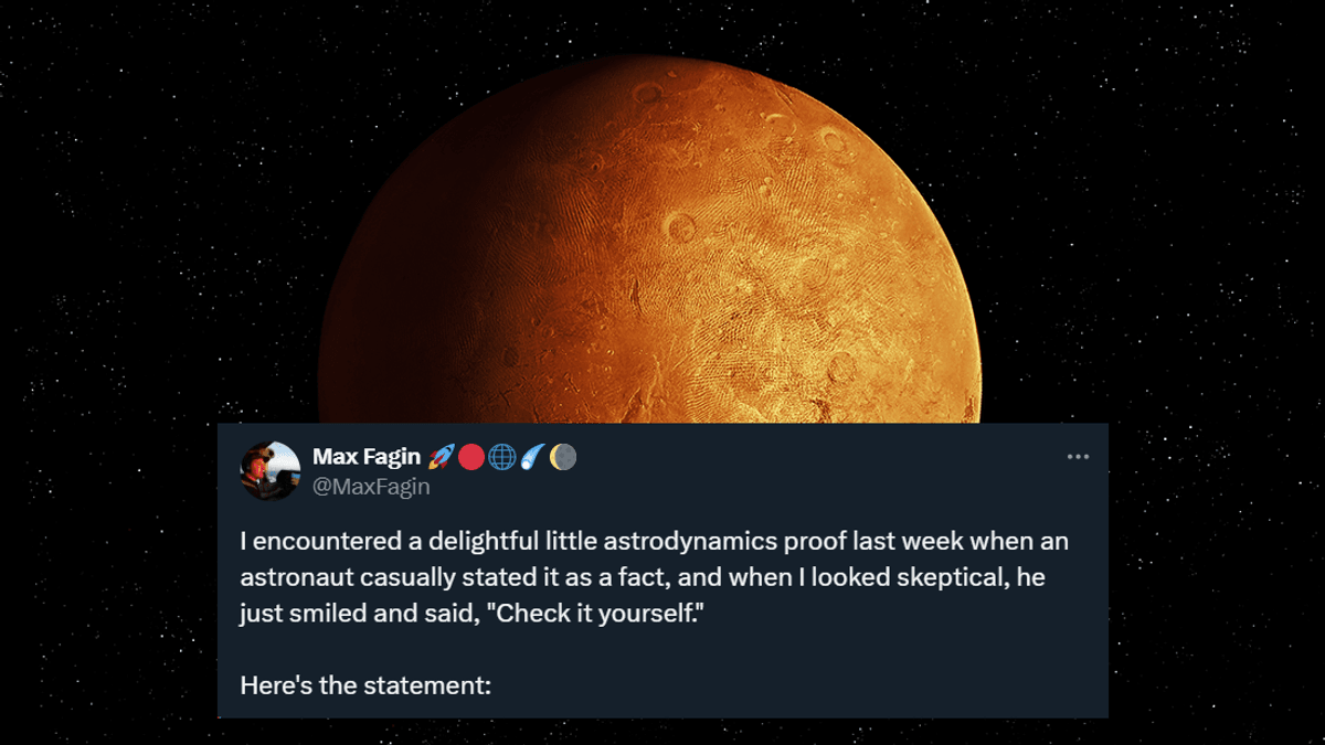 Astronomer Goes Viral After Checking Astronaut's Orbital Math That Seemed Too Weird To Be True