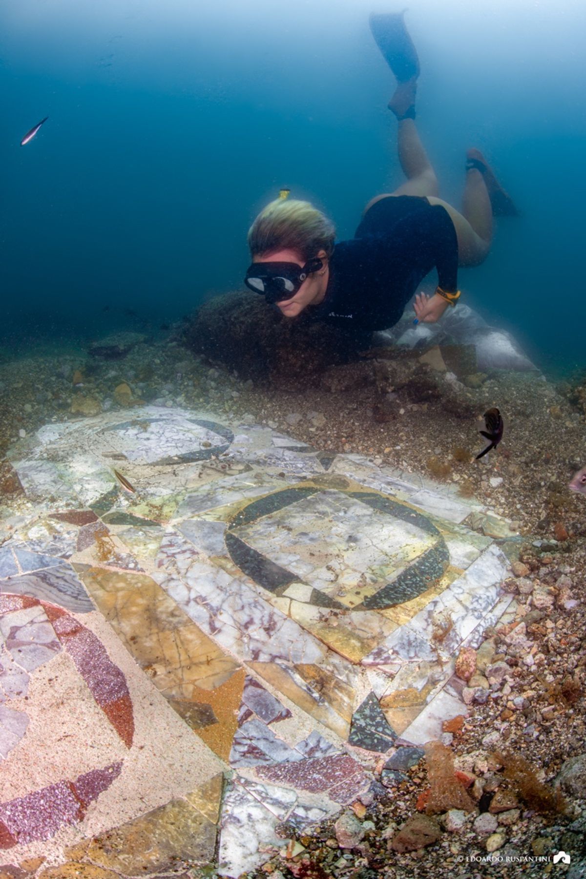 Extraordinary Roman Marble Floor Discovered In Ancient Sunken City