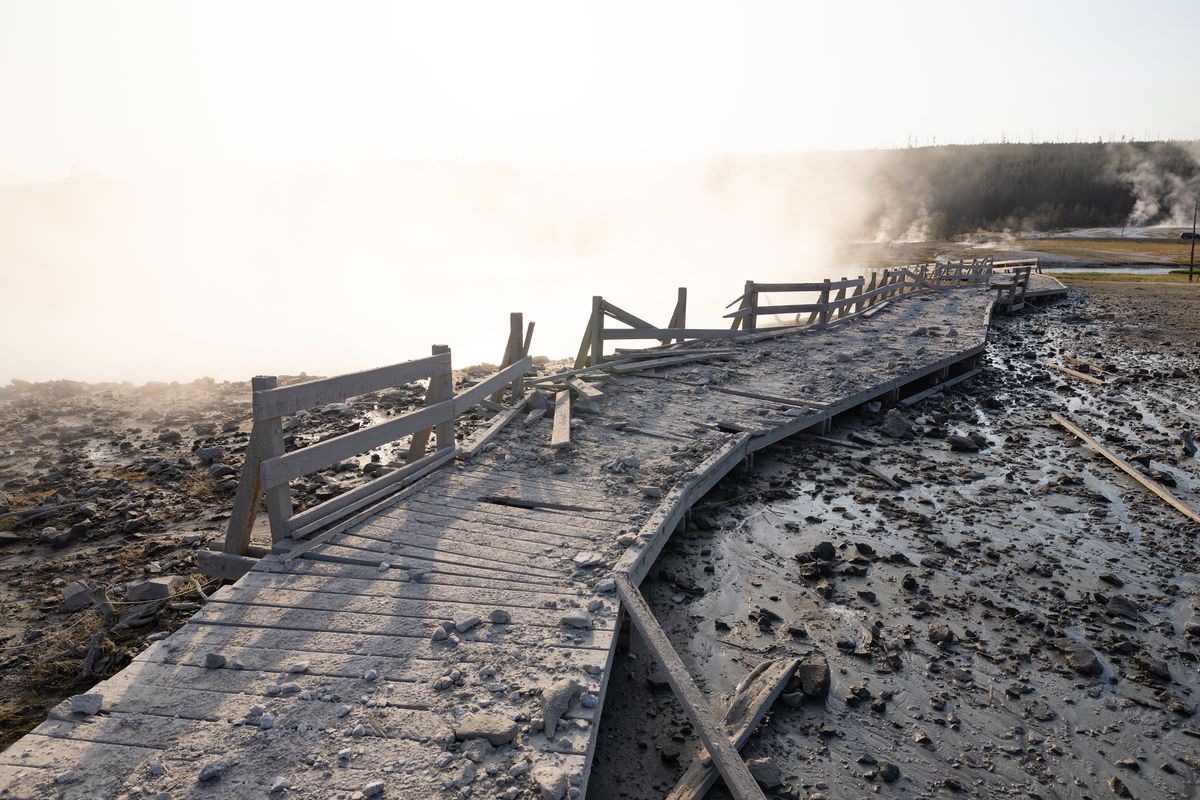 Yellowstone Geyser Explosion Threw Out Rocks Weighing More Than A Person