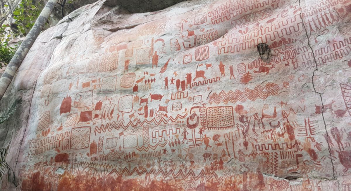 Rock Art Shows Early Humans In South America's Contact With New World's Animals
