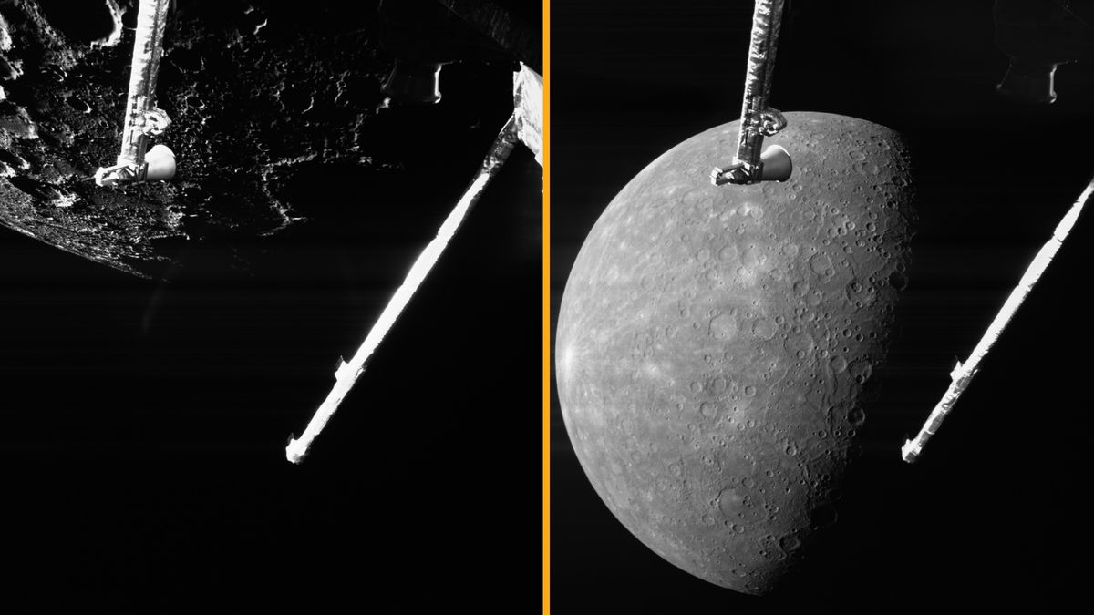 BepiColombo Survives "Dangerous" Flyby Revealing Gorgeous New Views Of Mercury