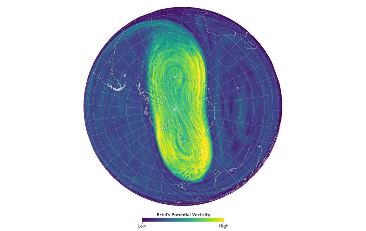 Antarctica's Polar Vortex Is Looking Worryingly Peanutty At The Moment