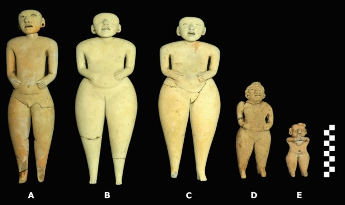 2,400-Year-Old Clay Puppets With Moveable Heads Found Atop Ancient Pyramid