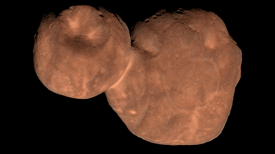Arrokoth, imaged by New Horizons.