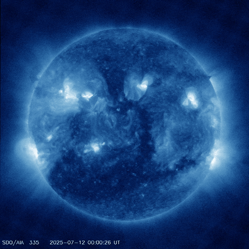 the sun slowly rotating, and the prominence looking like its climbing the edge. 