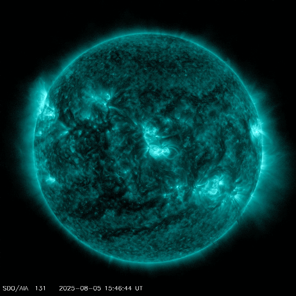 an animated gif of the sun flaring up