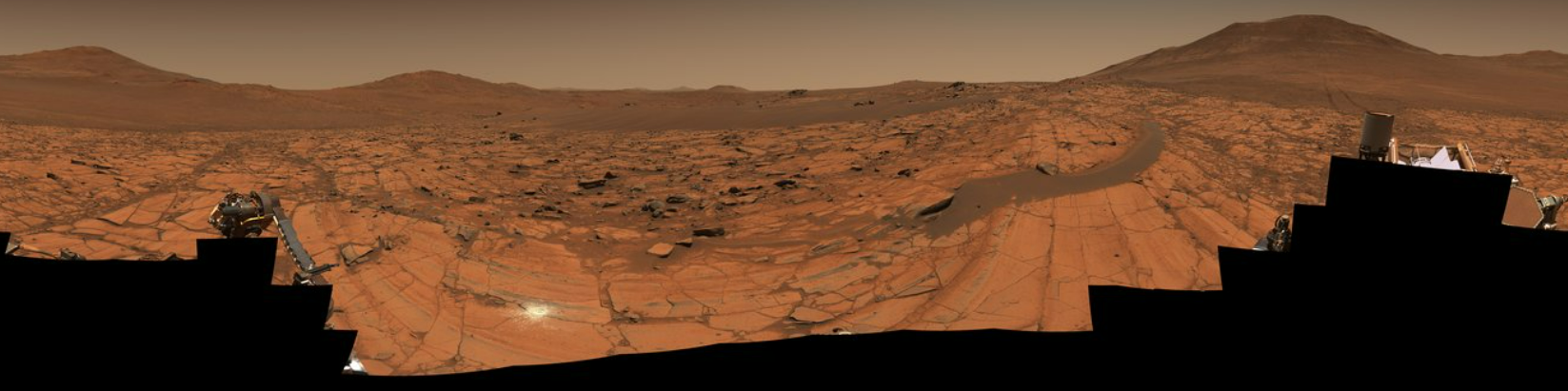 A natural-color version of the Mars landscape image.