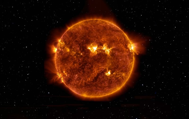 The Sun In our solar system.
