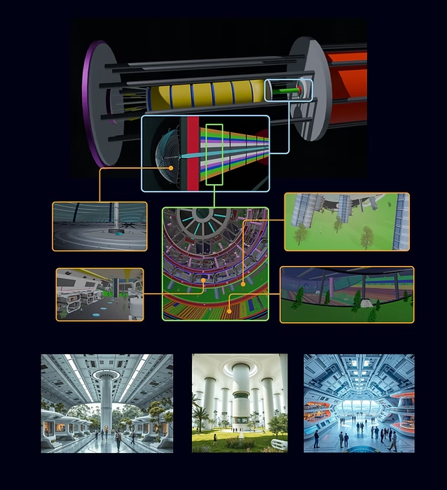 Chrysalis spaceship interior (design). Chrysalis spaceship interior (design).