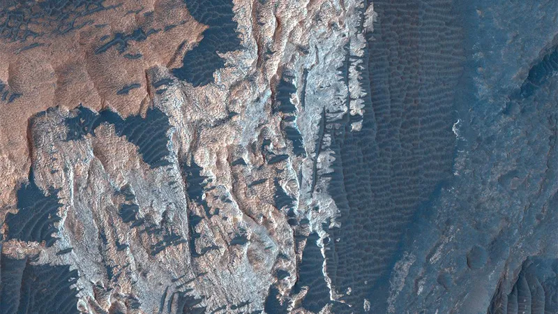 Aram Chaos on Mars.