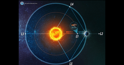 Two of the Lagrange points are important spots to locate satellites, while two more host asteroids.