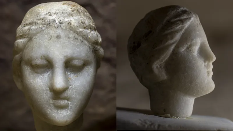 artifacts discovered during investigation of taposiris magna appear to depict head of cleopatra