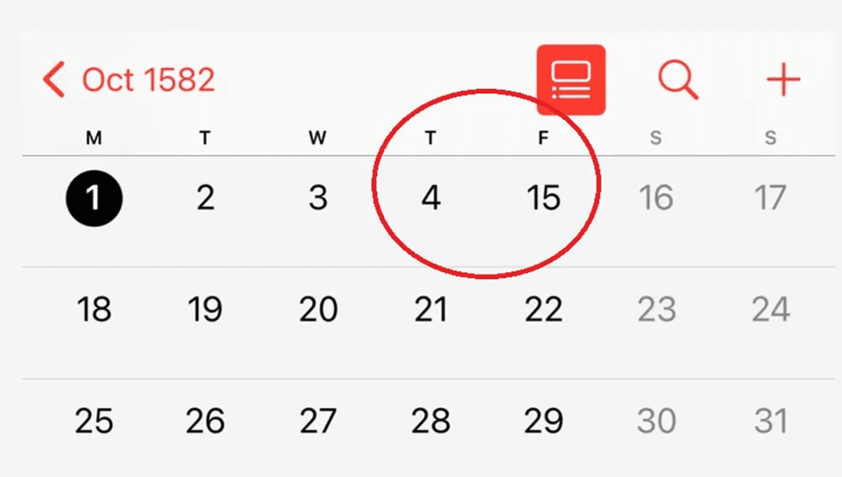 Alasan Penting Mengapa Oktober 1582 Hilang 10 Hari di Ponsel Anda