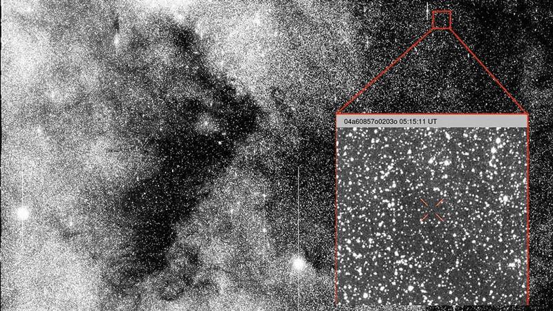 The first observation of interstellar object 3I/ATLAS.