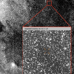 The first observation of interstellar object 3I/ATLAS.