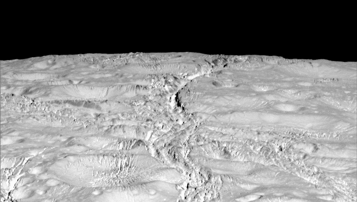 Heat Leakage From North Pole Of Saturn’s Icy Moon Enceladus Indicates Its Ocean Is Ancient, Boosting Prospects For Life