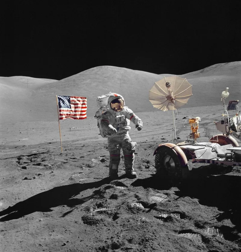 December, 1972: Astronaut Eugene Cernan becomes the last person to walk on the Moon 