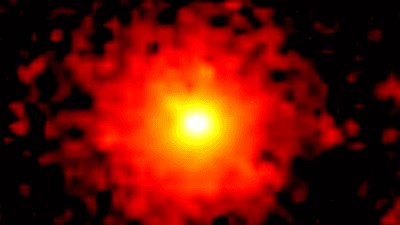 SPHEREx Image of interstellar comet 3I/ATLAS.