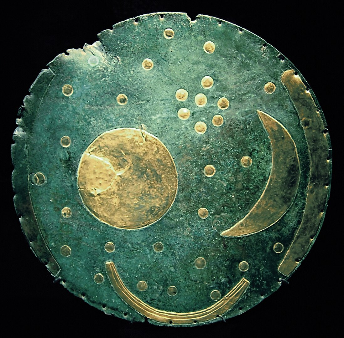 The Nebra Sky Disk, 3,600 years old is thought to depict the Pleiades with the cluster of seven stars, showing the hold the cluster had on humanity that far back.