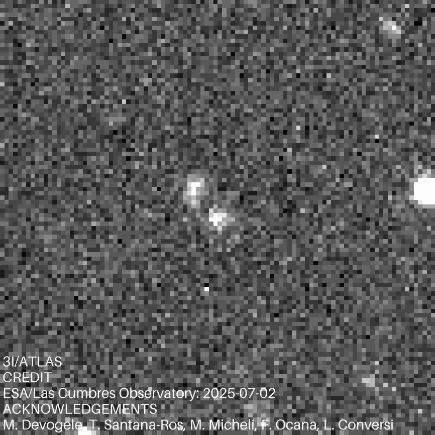It's not the sharpest image, but considering this 3I/ATLAS is thousands of times more distant than EXOMars TGO's usual targets, it's amazing it is visible at all. It's not the sharpest image, but considering this 3I/ATLAS is thousands of times more distant than EXOMars TGO's usual targets, it's amazing it is visible at all.