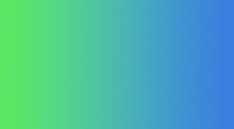 A spectrum of colour showing the transition from green to blue.