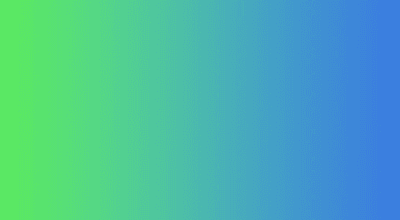 A spectrum of colour showing the transition from green to blue.