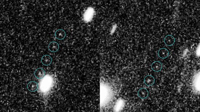 Kuiper belt objects captured by Hubble.