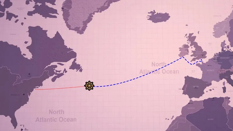 Location where Titanic sank.