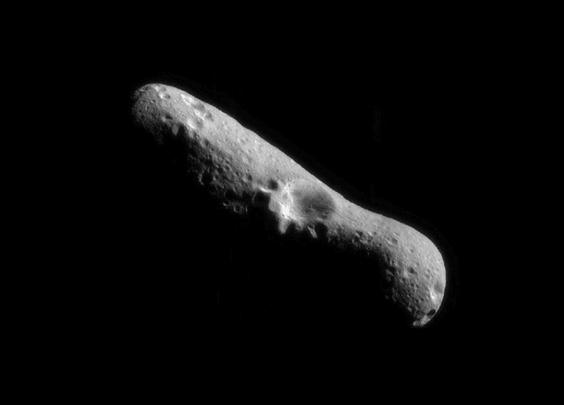 433 Eros, a near-earth asteroid imaged by NASA