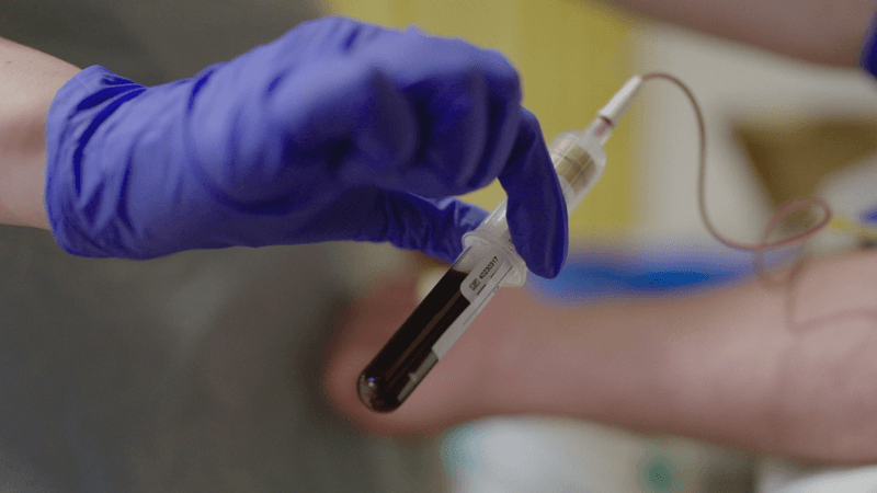 a biomarker blood test searches for molecular postcodes of cancer